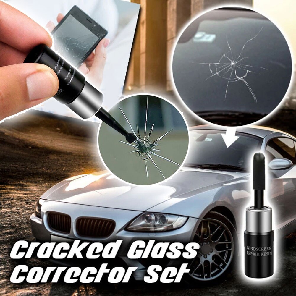 Automotive Car Vehicle Windscreen Window Glass Crack Repair Agent Tool Kit