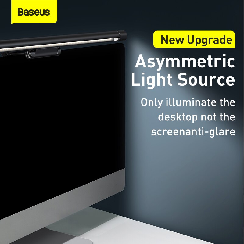Baseus Computer Bildschirm Licht LED Bar Schreibtisch Lampe PC Monitor Bar Hängen Tisch Lampe Büro Lesen Stufenlose Dimmen USB Nacht licht