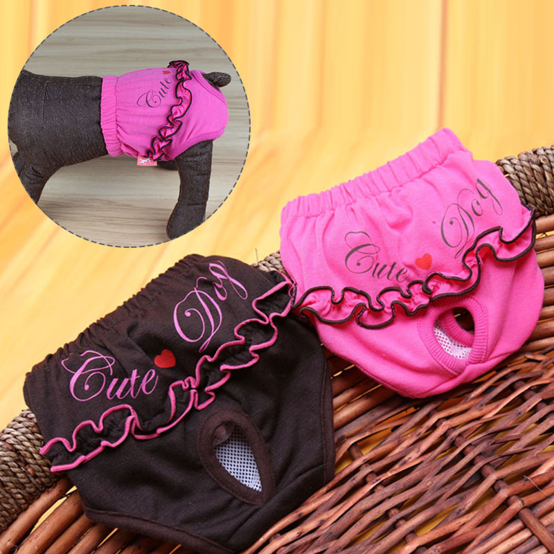 Breathable Pet Physical Pant Sanitary Colorful Pet Dog Panties Puppy Shorts Lovely Dog Diapers Safety Dog Underwear