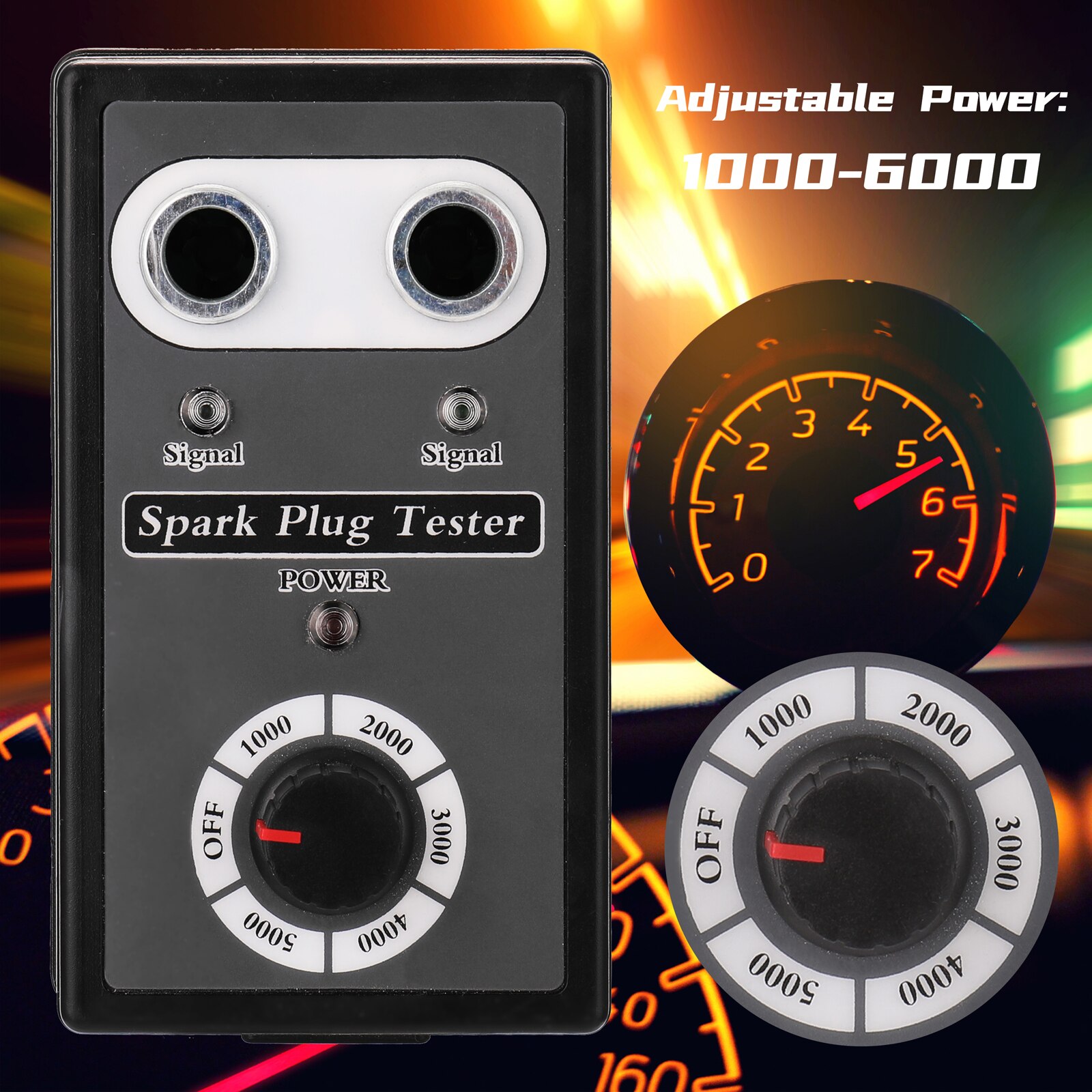 12v benzinevoertuigen auto bougie tester ontstekingstesters auto diagnosetool dubbele gat tester auto reparatiegereedschap