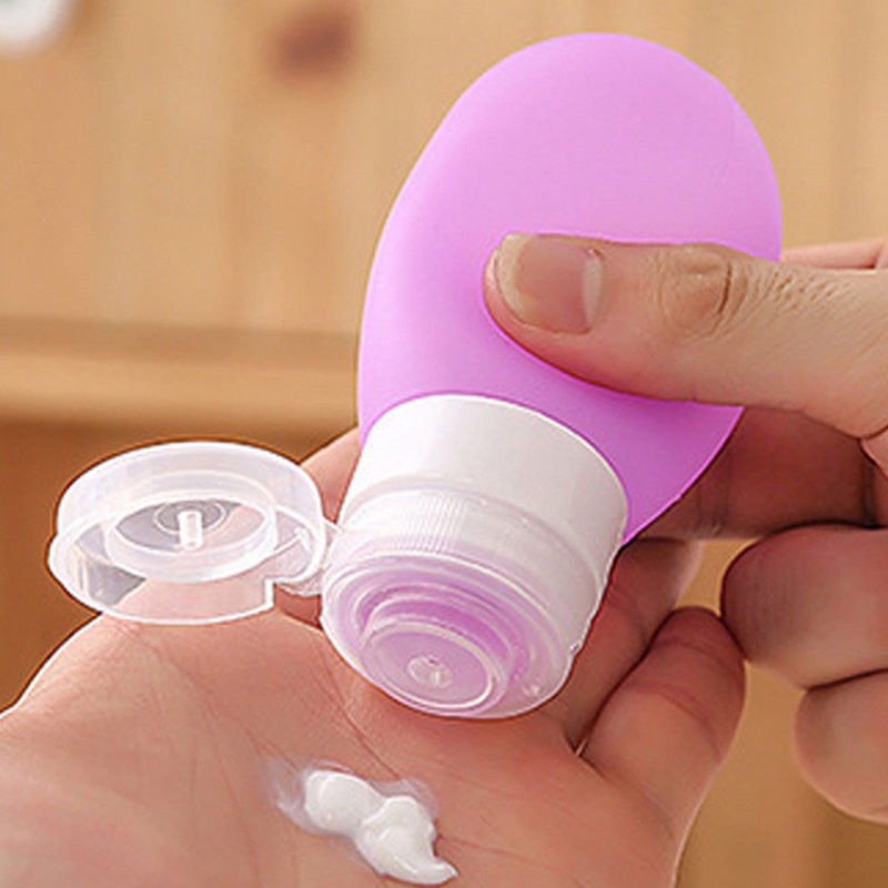 Navulbare Make-Up Flessen Reizen Verpakking Druk Siliconen Fles Voor Lotion Shampoo Douchegel Badkamer