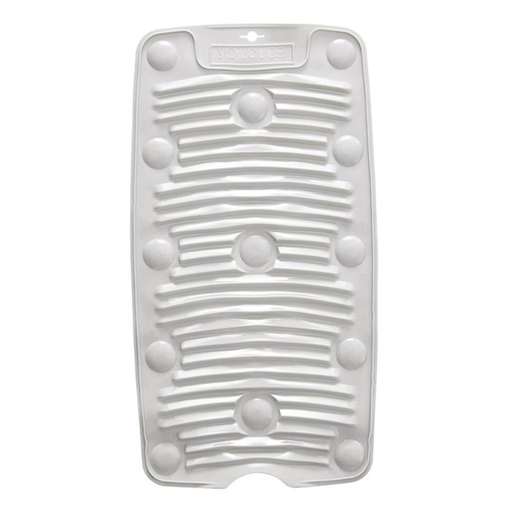 Portable Grey Silicone Washboard Laundry Tool Household Washboard Folding Laundry Washing Board Anti-slip Mat M2Z9