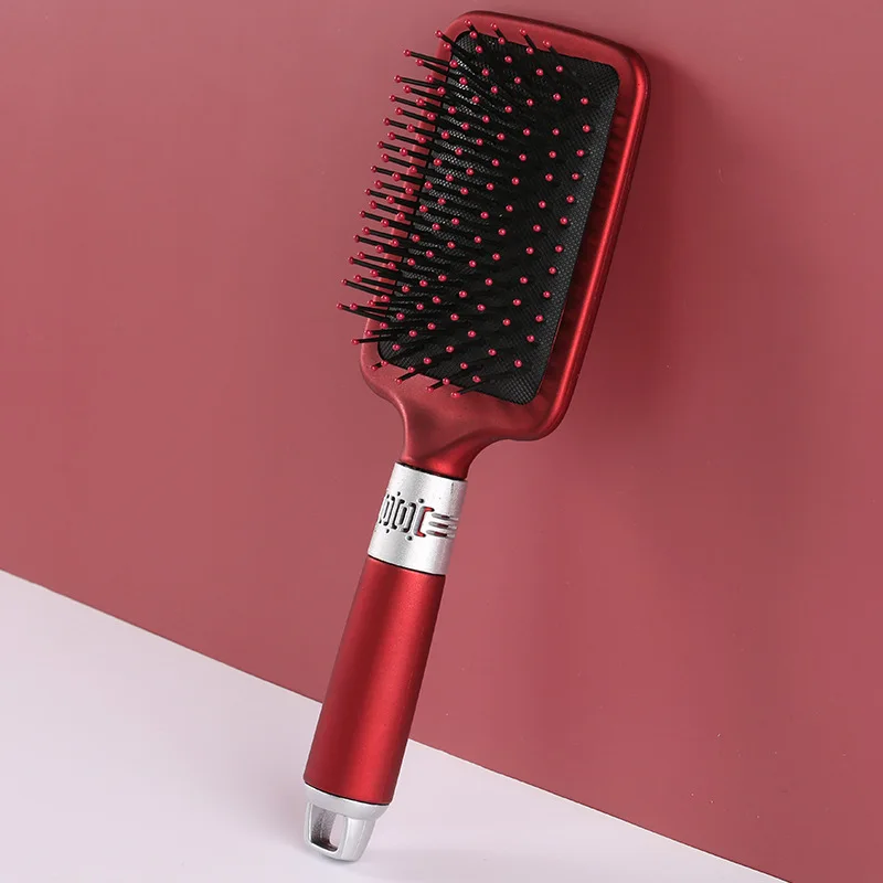 Cepillo de pelo de paleta suave y recta para salón , peine de peluquería grande para todo tipo de cabello, peine de peinado para mujeres y hombres: YELLOW