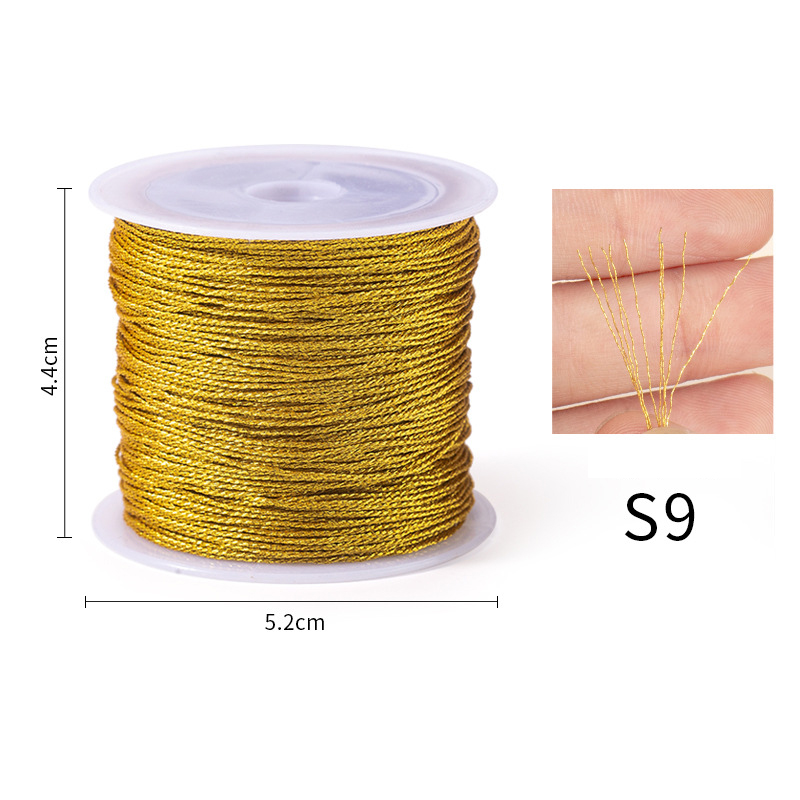 Gold Silver Embroidery Thread Durable Overlocking ... – Vicedeal