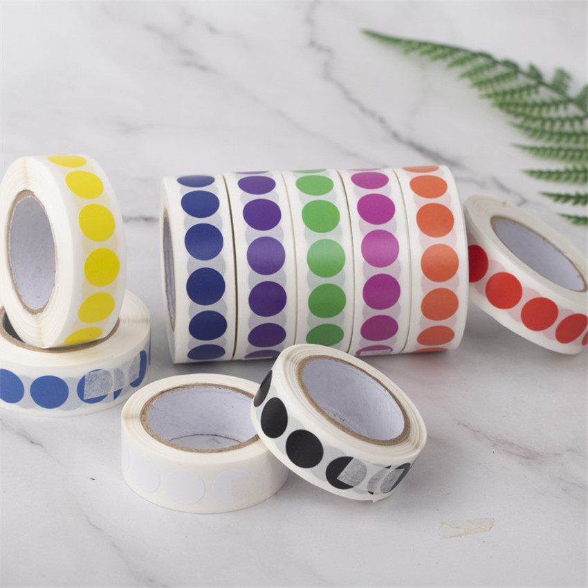 1000Pcs Ronde Kleur-Code Dot Stickers Verwijderbare 1.3Cm Chroma Label Voor Inventaris Organiseren, bestand Classificatie Briefpapier Sticker
