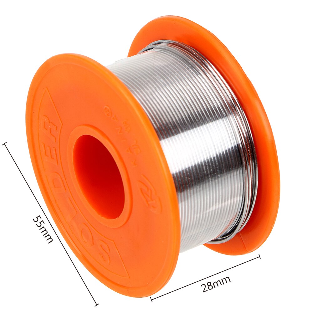 Diywork Core Flux Solderen Draad Spool Reel Tin Lood Soldeer Lassen Soldeer Lassen Draden 0.8 Mm 63/37 Rosin Core soldeer