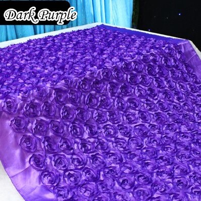 Hochzeit Dekoration Rose Blütenblätter Stoff Satin- Braut hause dekoration zubehör Festival Feier Blume Teppich Geburt Christma: Hochzeit Dekoration 6