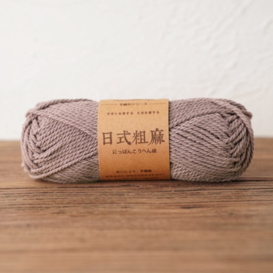 Hilo de algodón grueso de estilo japonés respetuoso con el medio ambiente, 50g, antipelusas, alta tenacidad para ganchillo a mano, bolso, sombrero: 009