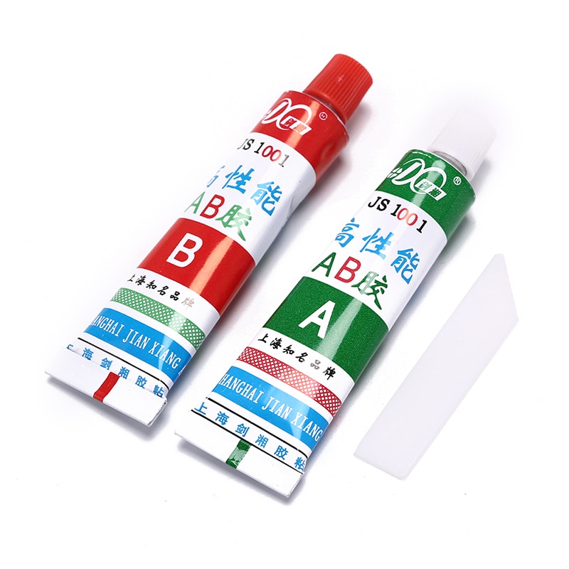 2 stuks/set ultra sterke ab epoxylijm lijm spatel sterke keramische glasrubber lengte :7-8cm nuttig