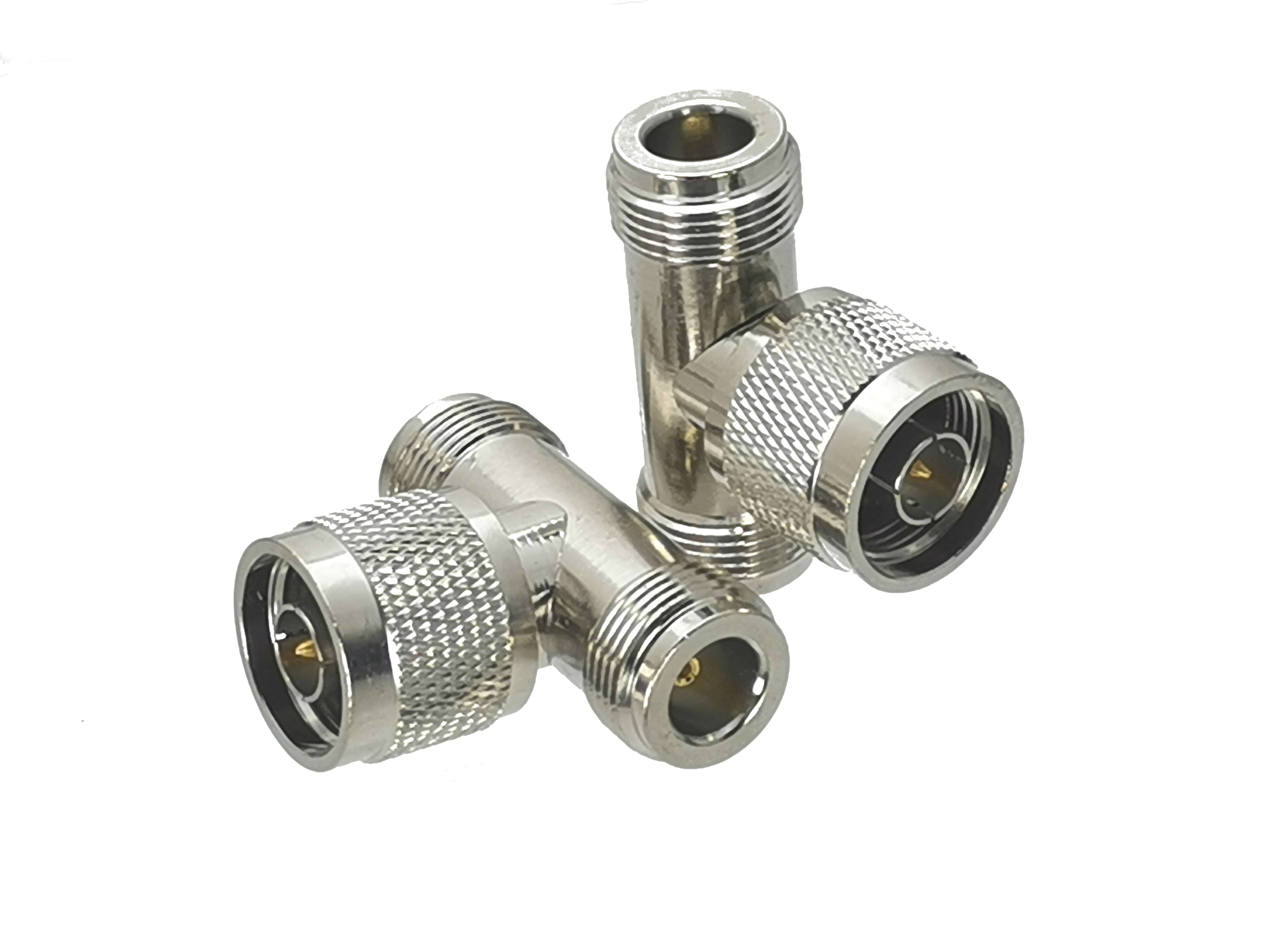 1Pcs N to N / UHF PL259 SO239 Male plug & Female jack & T Splitter & Right angle RF Coaxial Adapter connector Test Converter: Type 8-1pcs