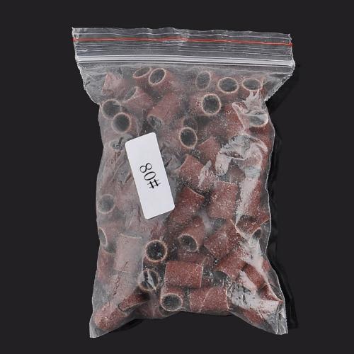 100 st slipning buffertband borr fil maskin bits slipring nail art verktyg: 80