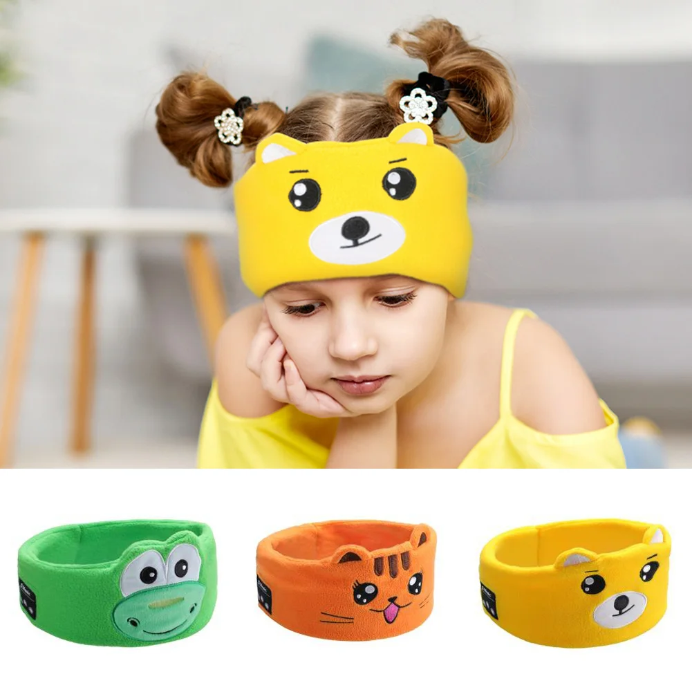 Kid Bluetooth Headphone Sleep Mask Bluetooth 5.0 Stereo Music Player Support Handsfree Soft Music Headband For Children
