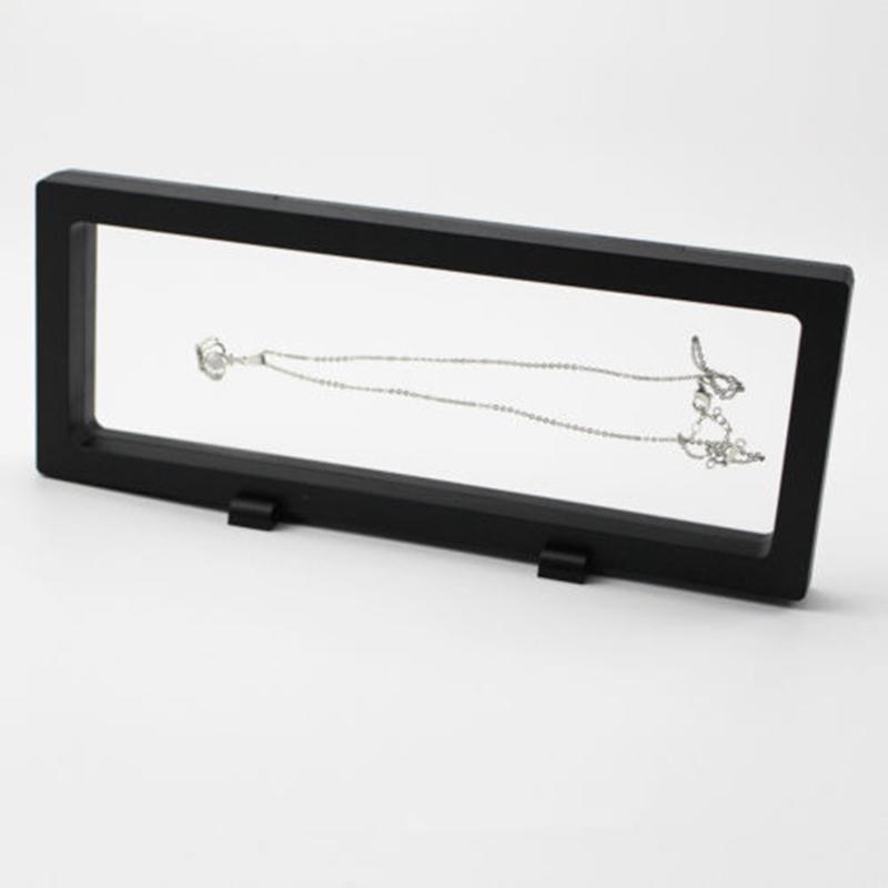 3D Floating Frame Shadow Box Picture Frame Jewellery Display Hypoxia Protection anti-wear dust-proof home decoration: Black 230 90mm