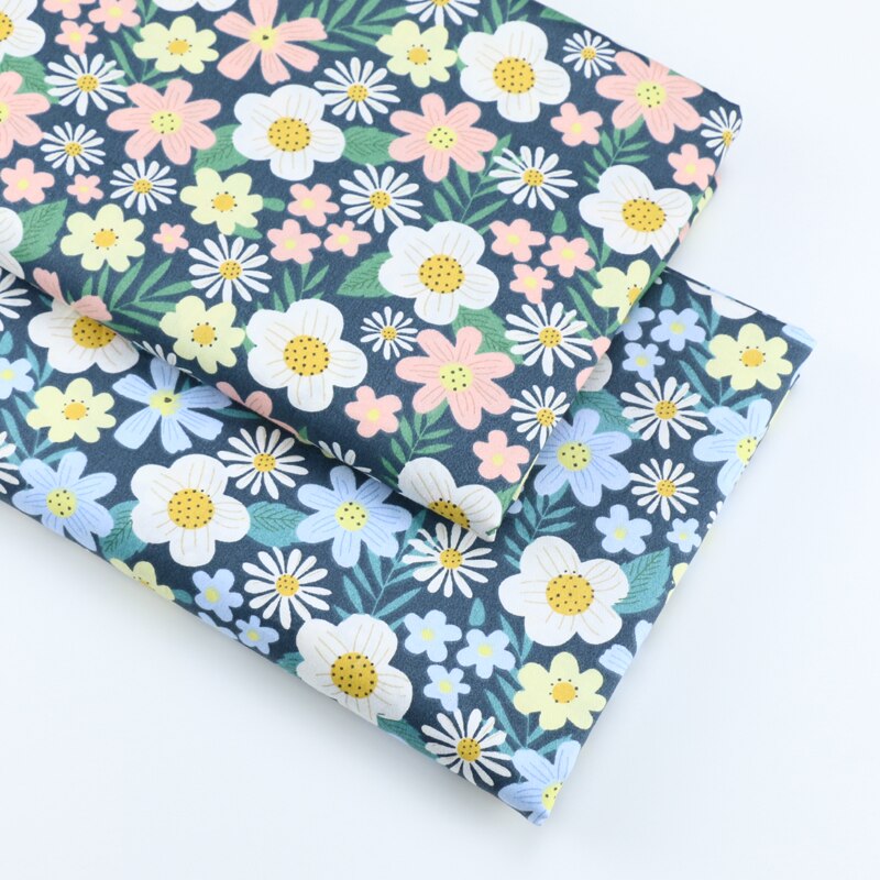 Flower Series Cotton Fabric DIY Sewing Uphostery Craft Suede Fabric Other Fabric Plain Printed 100% Cotton Piece Warp Woven