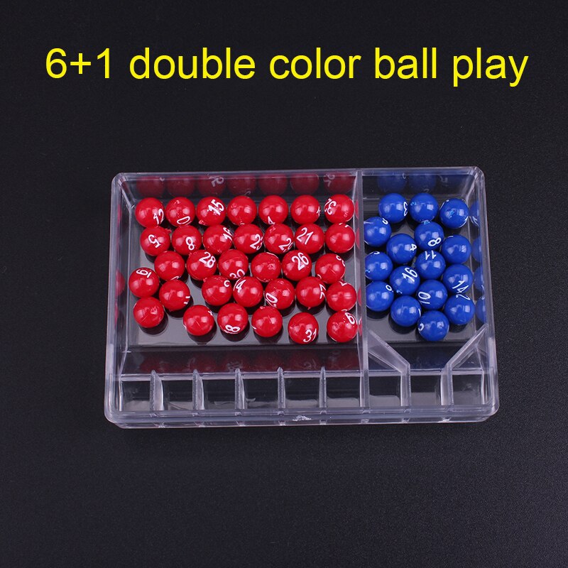 Bingo spil dobbelt farve bold lotteri maskine, lotto nummer valg enhed er lille og praktisk at bære underholdningsspil: Blå
