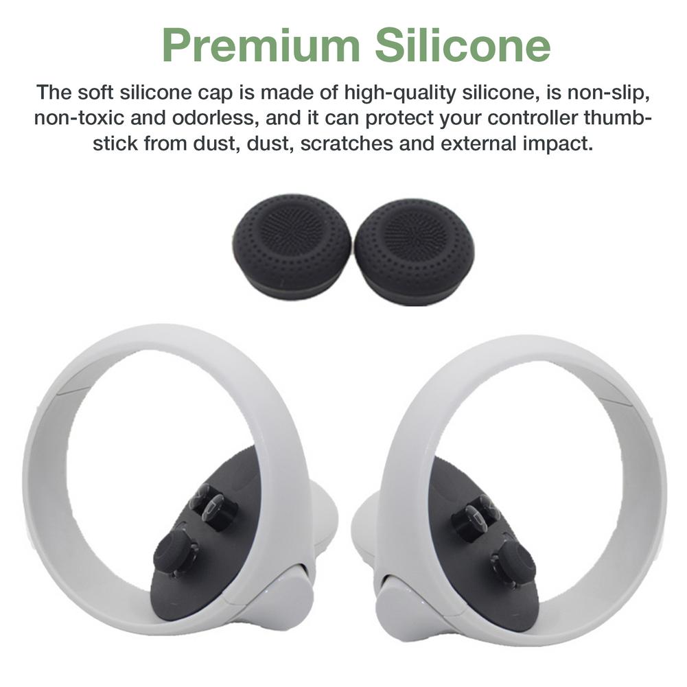 12 Stuks Siliconen Thumb Stick Caps Vr Quest 2 Touch Controller Thumbstick Caps Voor Oculus Quest 2 Vr Controller