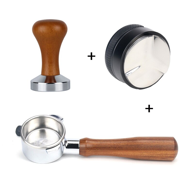 54mm Coffee Bottomless Portafilter for Breville 870/878/880 Filter Filter Coffee Tamper Espresso Coffee Sets: 54mm-e-G