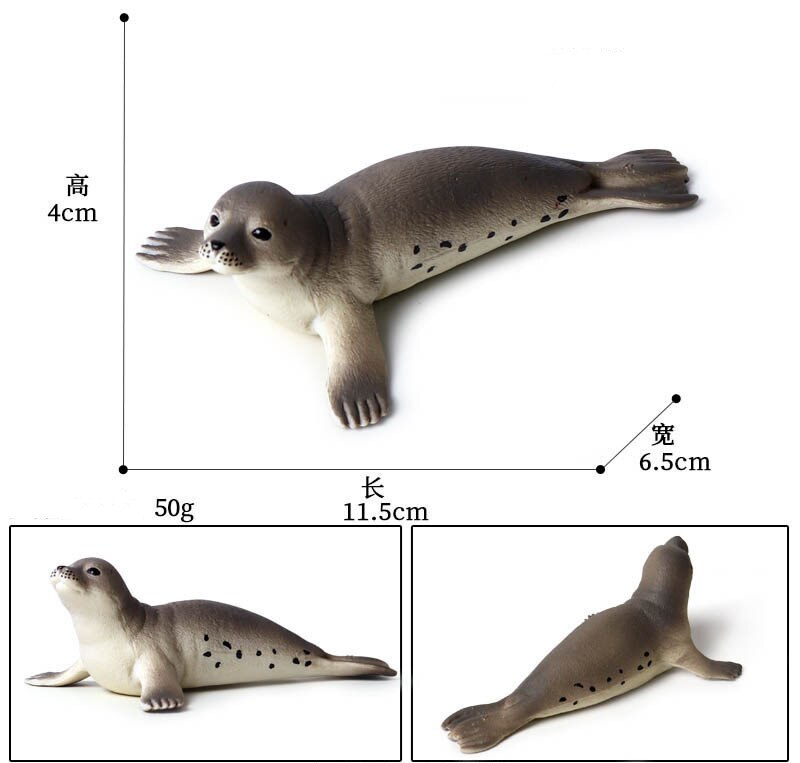 Simulatie Oceaan Dier Seal Zeeleeuw Walrus Manatee Model Cijfers Cognitie Educatief Collectie Speelgoed Voor Kinderen