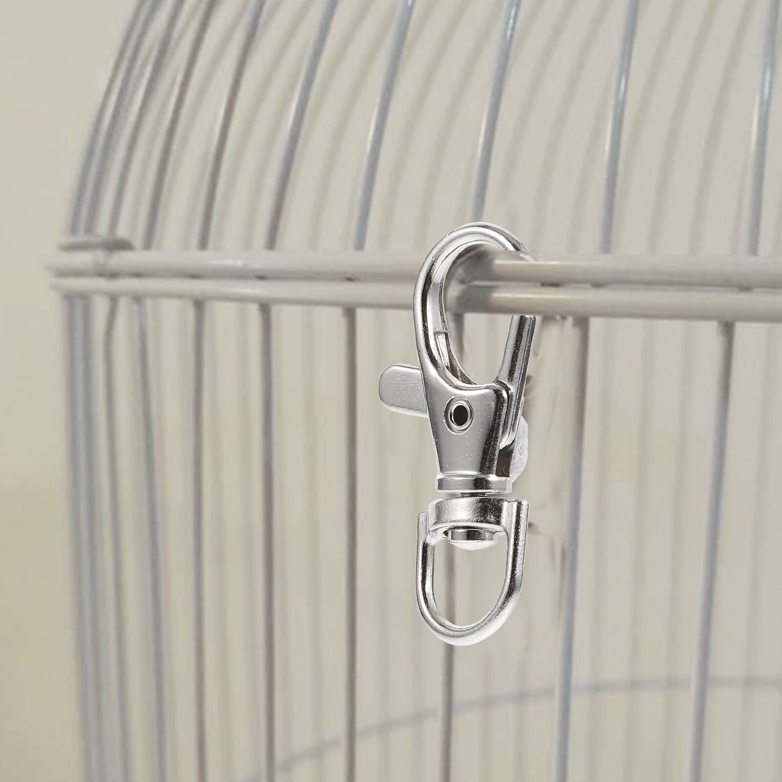 20pcs Bird Cage Locks Stainless Steel Locks Pet Bird Cage Door Buckle Lock