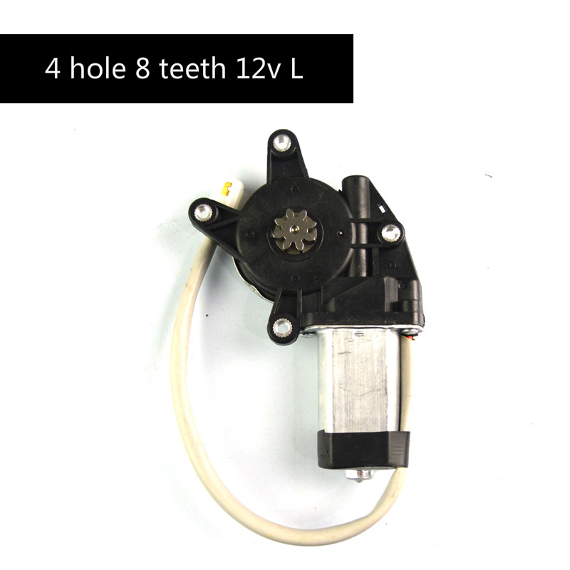Auto Universal Car Window Motor Glazen Lift Motor 12 V/24 V Elektrische Raam Motor Accessoires Venster Lifter Met gear: 4 hole 8 teeth 12V L