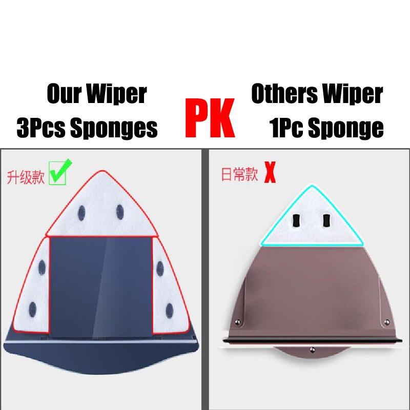 Set For Magnet Window Cleaner Bathroom Clean Double Glazed Glass Windows Brush Cleaning Cleaner Magnetic Handheld Side Windows