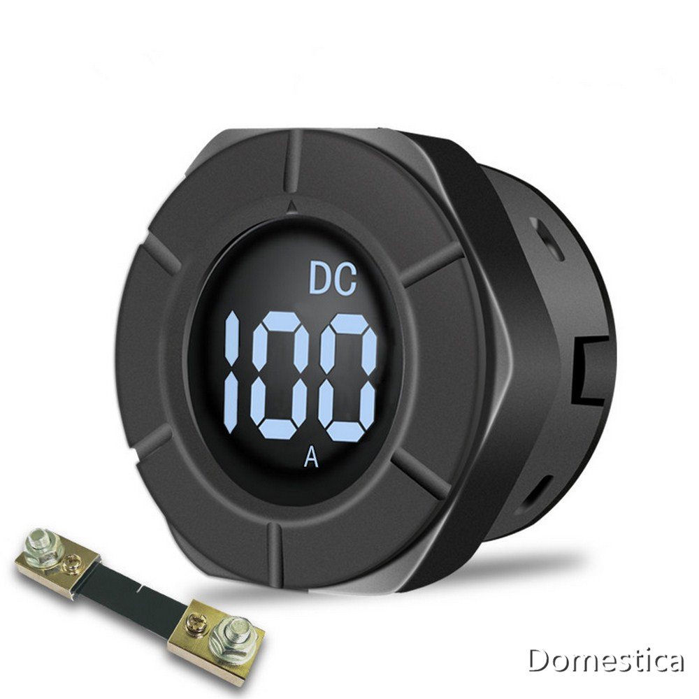 1PCS Round DC Digital Ammeter 100A/10A Household Measurement Tools Round High-End VA LCD Ammeter Current Meter