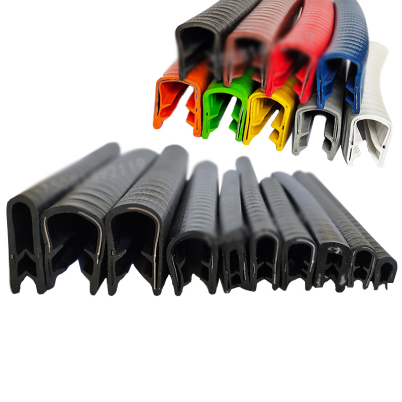 1M U-shaped Clamp Iron Rubber Edge Sealing Strip Bridge Cable Tray Iron Sheet Stainless Steel Plate Edge Protection Mouth Strip