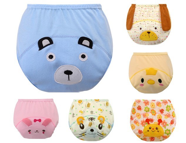1Pcs Baby Training Pants Cotton Reusable Baby Diapers Waterproof Cloth Nappies Washable Diapers Bamboo Learning Pants #139