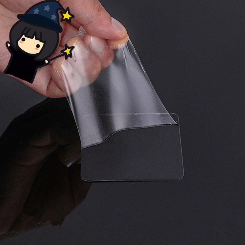 Deurhaak stuk verpakking magische nano-tape dubbelzijdige wandhaak transparante tape kleefstift universele lijm kleefstof reinigbaar