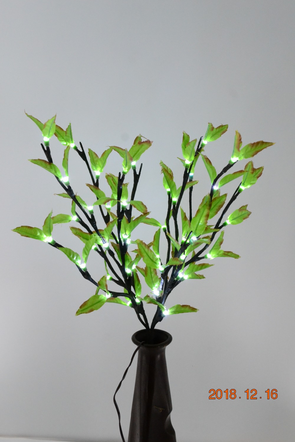 48L/60L Led Groen Blad Tak Lamp Vaas Bloemen Lichten Thuis Tuin Desktop Party Decor Blossom tak Licht