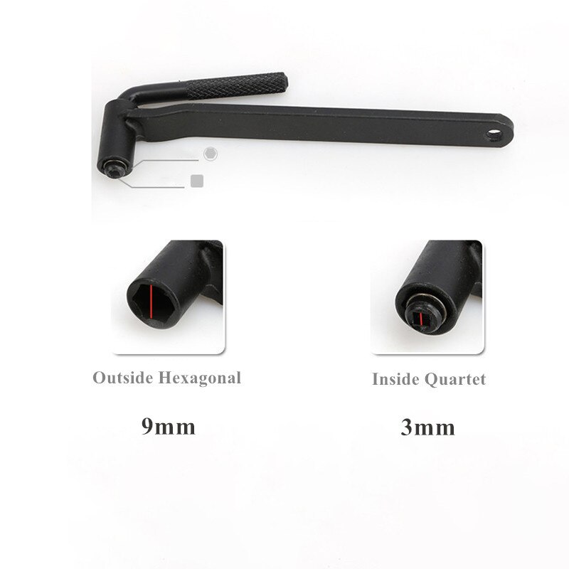 Motorcycle Engine Valve Adjustment Tool Square / Hexagon Valve Screw Wrench 8mm 9mm 10mm for Honda Xr400 Gy6 Etc Engine Valve: 9mm X 3mm