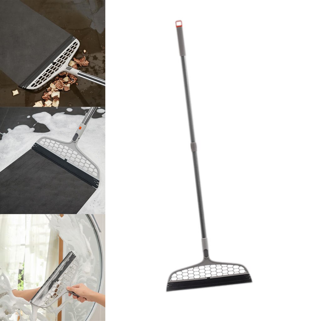 Broom Sweeper Floor Scraper Hair Remove Cleaner for Office Kitchen Home