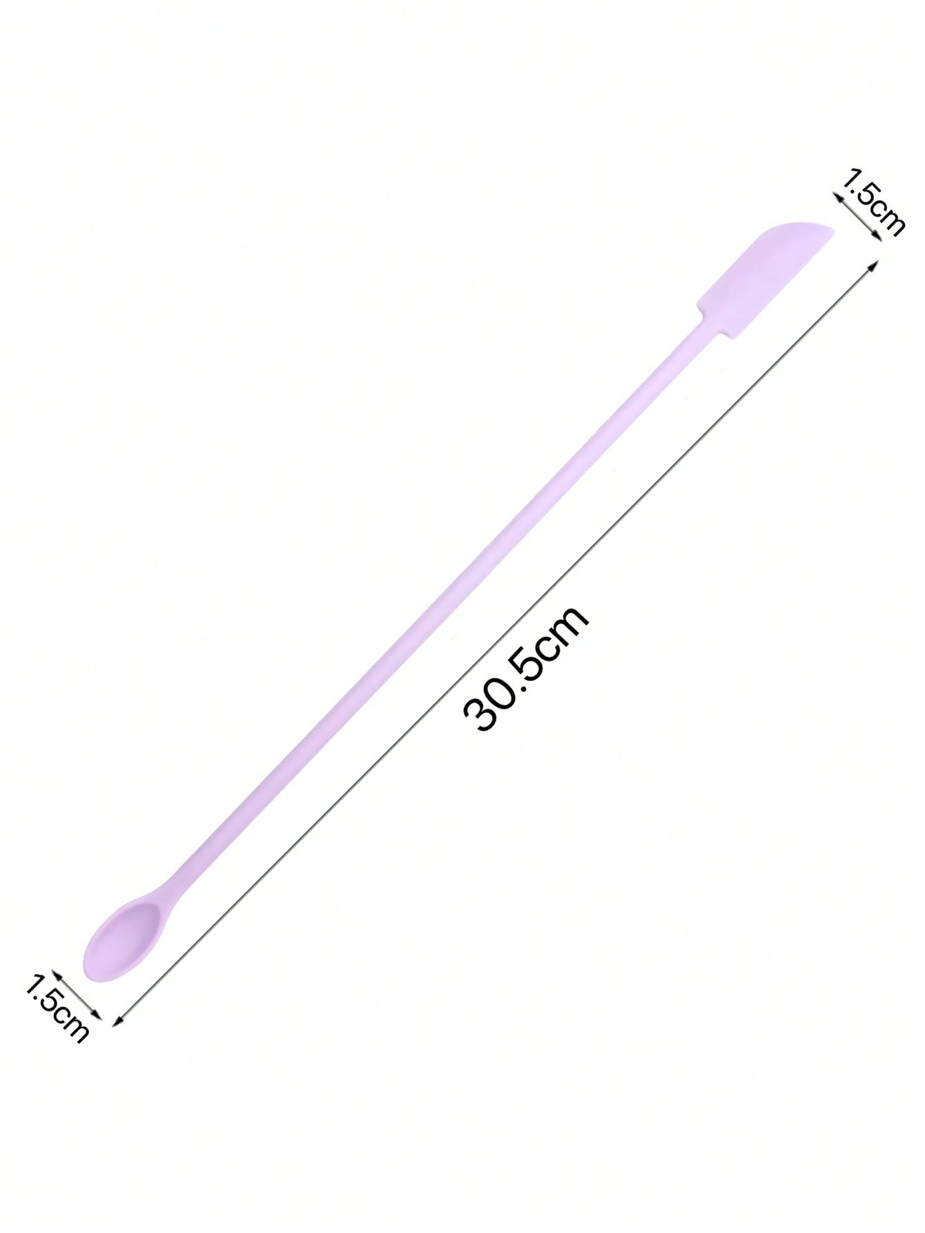 Espátula de maquillaje, juego de espátula de silicona, Mini espátula pequeña para botella de comida, espátula de belleza, tarro de loción pequeño, raspador para conseguir el último de Mak: Morado