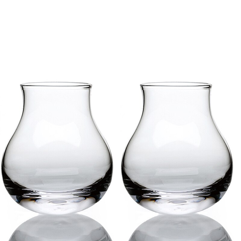 209Ml Mixer Whisky Rock Glas Brede Buik Roly-Poly Verzamelen Brandy Borrel Whiskey Tumbler Wijn Neuzen Proeven cup: 2pcs