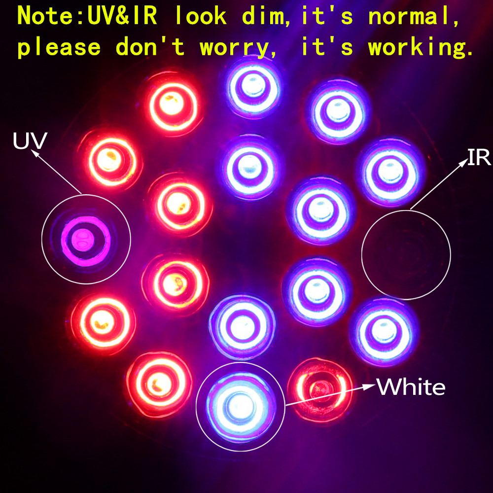 6W 15W 21W 27W 36W 45W 54W LED Grow Light Full Spectrum Phyto Lamp LED Bulbs For Plants Garden Flowers Seeds Growth Grow Box E27