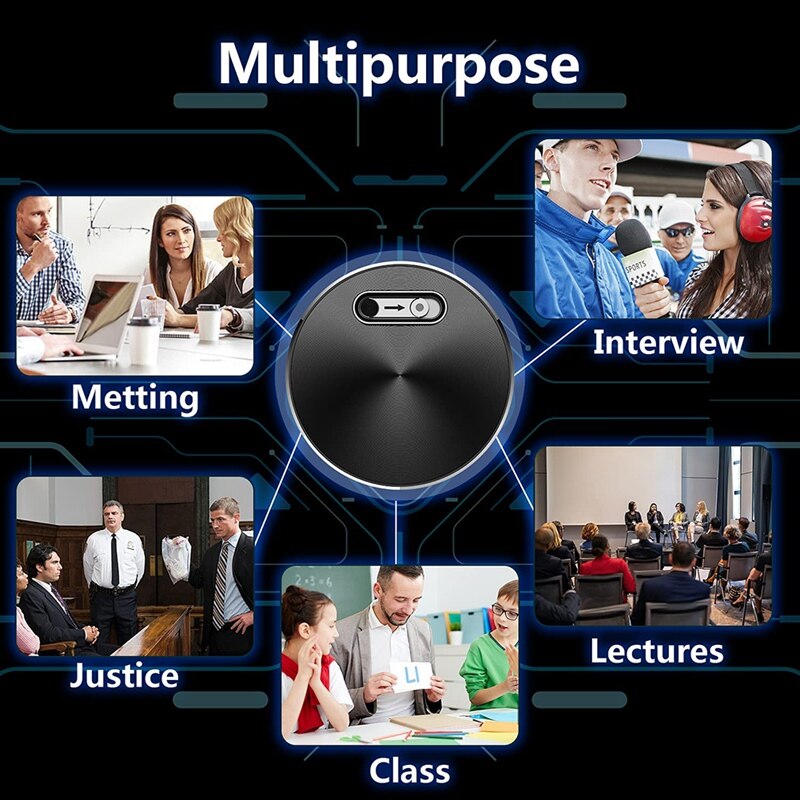 mini registratore vocale registratore Audio Audio ottavino dispositivo di registrazione dell&#39;ascolto, 192 minerale di registrazione registratore rotondo 16G