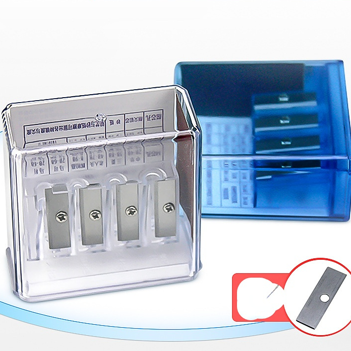 4-gaats puntenslijper Multifunctionele puntenslijper met deksel voor houtskoolpotloodschetspotloden tekenen