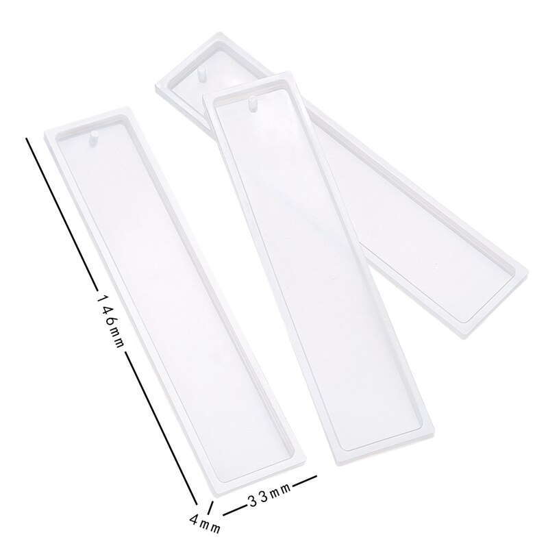 Rectangular Bookmark Silicone Molds DIY Craft Transparent Silicone Mold for Making Epoxy Resin Jewelry Crystal Epoxy Resin Mould