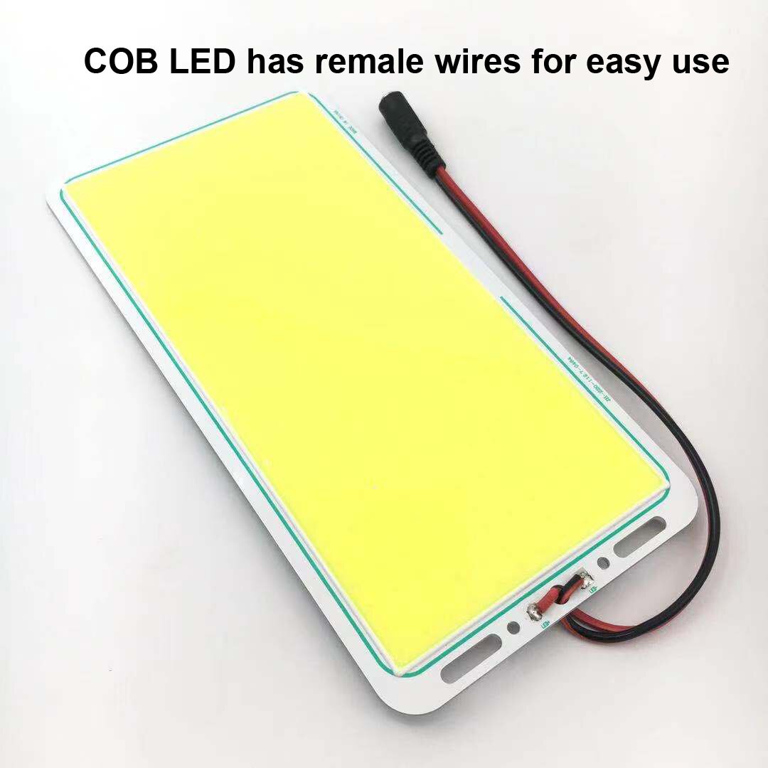 Panneau LED COB blanc, dc 12v, 60W, puce de lampe embarquée, Source d&#39;éclairage 220 × 112.7mm, ZF-220-112.7-0484