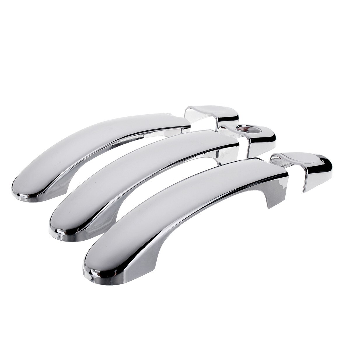 6x krom 3 dørhåndtak deksel trim sett for vw transporter  t5 caravelle caddy multivan 2003