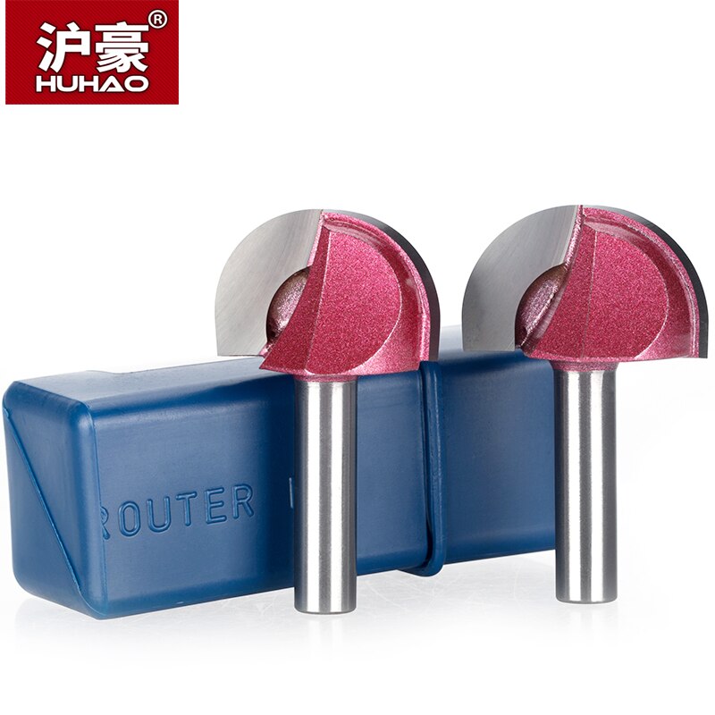 HUHAO 1pc Shank 8mm Radius Round Grooving Cove Box Bit CNC Round Nose Router Bits For Wood Industrial Grade Woodworking Endmill