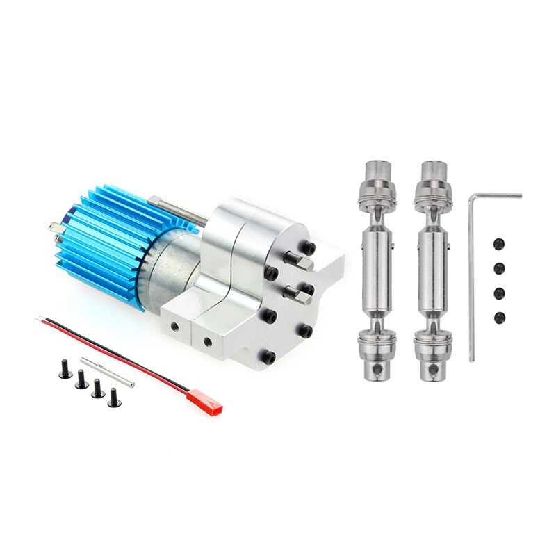 Boîte de vitesses de Transmission en métal 370 moteur avec accessoires de mise à niveau de l'arbre d'entraînement pour voiture WPL C14 C24 B24 B36 MN D90 MN99S RC