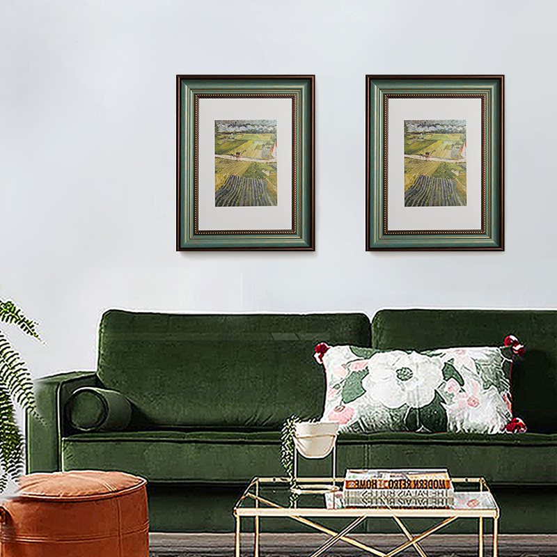 Marcos de fotos antiguos Vintage de 6/7/10 pulgadas, marco de fotos de madera de imitación, mesita de noche, adornos de decoración de escritorio, decoración rústica para el hogar