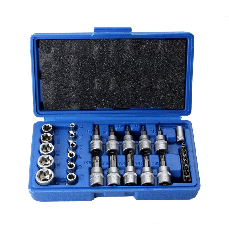 29Pcs/set E Type Bit Sockets Wrench Head Torx Star... – Grandado