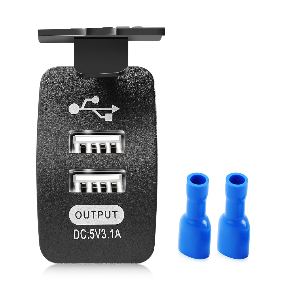Chargeur de voiture étanche, double port USB, pour Renault Megane 2 3 Duster Logan Clio 4 3 Laguna 2 Sandero Scenic 2 Captur