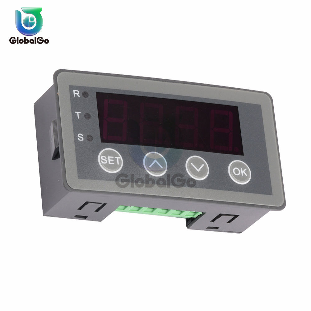 Compteur à affichage numérique LED 0-10V 0-20mA 2-10V 4-20mA, entrée analogique, Table d&#39;affichage numérique, tête de sortie relais/sortie RS485