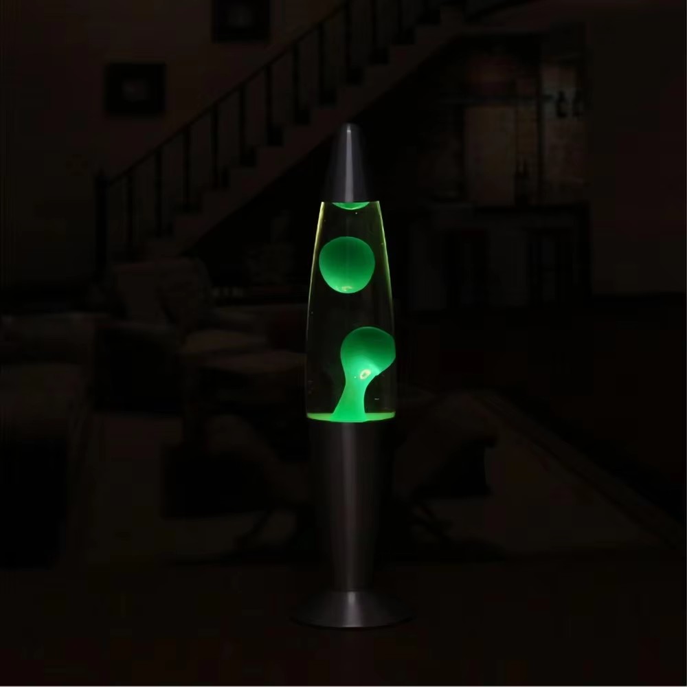 LED vulcano Lava meduse luce notturna camera da letto lampada da comodino Base in lega di alluminio Peace Motion Lava Lamp Home Indoor Decor EU Plug: Default Title