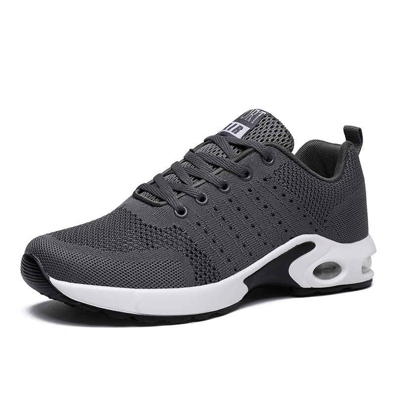 Tenis Masculino Brand Sneakers Men Tennis Shoes Male Stability Lace-up Athletic Trainers Air Cushion Outdoor Gym Sport Shoes: grey / 9