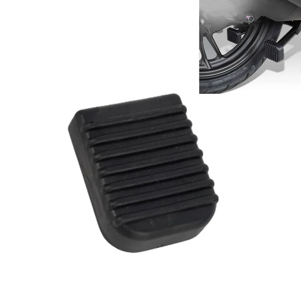 1 stks Zwart Rubber Motorcycle Stand Pad Motorcycle Side Stand Kickstand Voet Extension Ondersteuning Voet Pad Base Motorcycle Accessoire