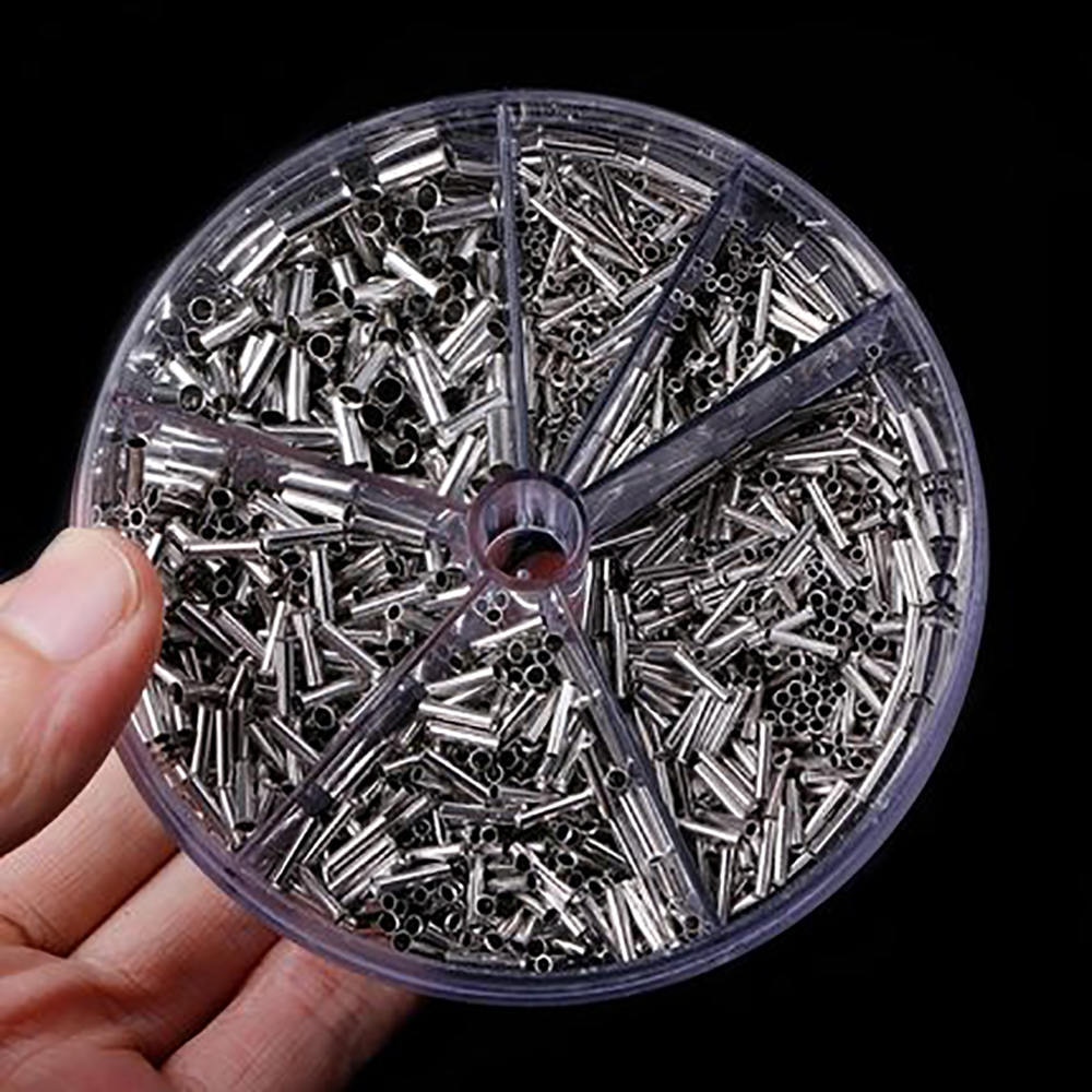 1900pcs Terminal Block Cold-Pressed Insulated Ferrules Terminal Block Cord End Wire Connector Electrical Crimp Sleeves
